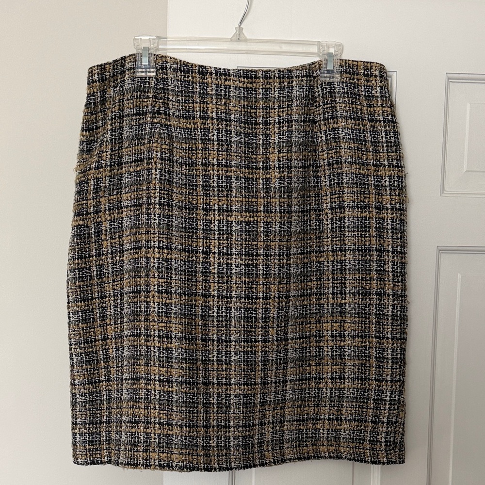 Sunny Leigh Multicolor Plaid Pencil Skirt